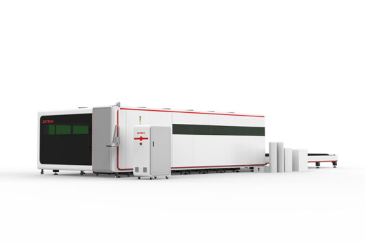 Macchina da taglio laser a fibra per tavolo di scambio a copertura totale